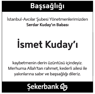 İsmet Kuday Başsağlığı İlanı