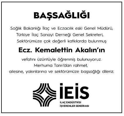 Kemalettin Akalın Başsağlığı İlanı