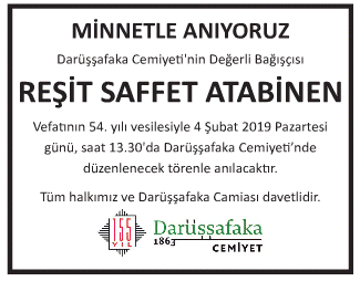 Reşit Saffet Atabinen Vefat İlanı
