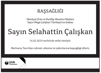 Selahattin Çalışkan Vefat İlanı