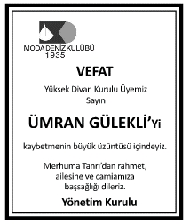 Ümran Gülekli Vefat İlanı